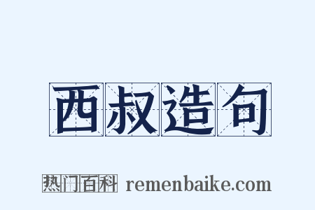 西叔造句是什么意思的图片